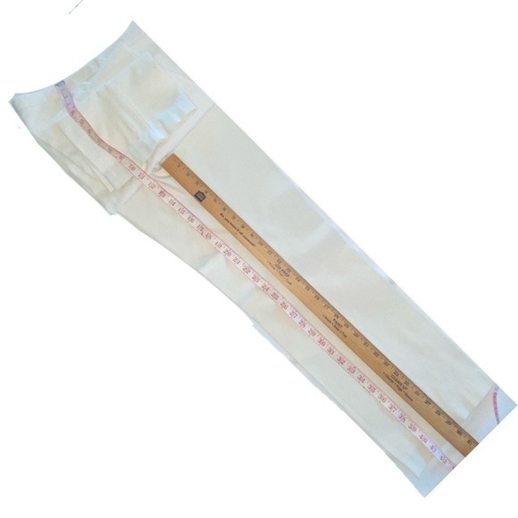 NWT — Chicos Optic White Stretch Straight Leg Side Zip Pants Size  1 (Medium) - Picture 7 of 9